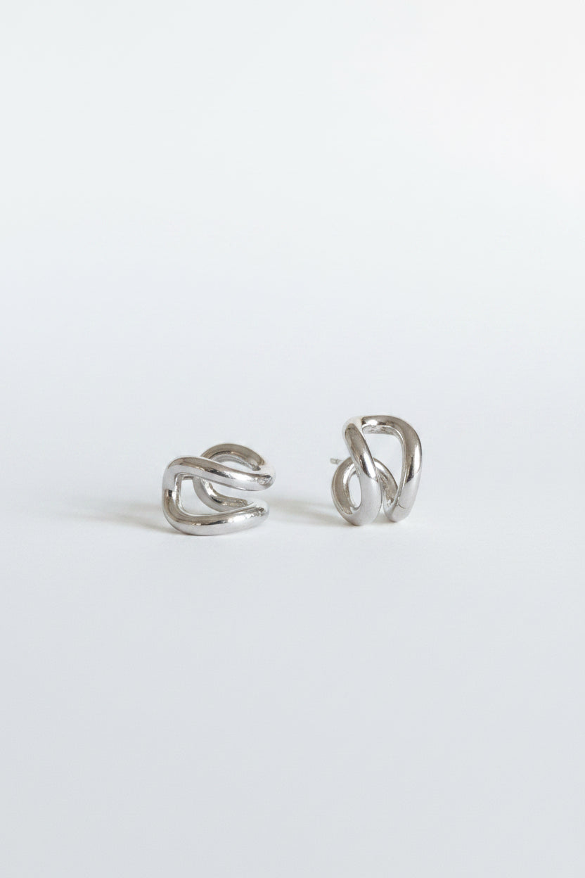 Route Earrings Silver