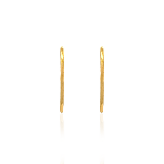 Cane Earrings in Gold