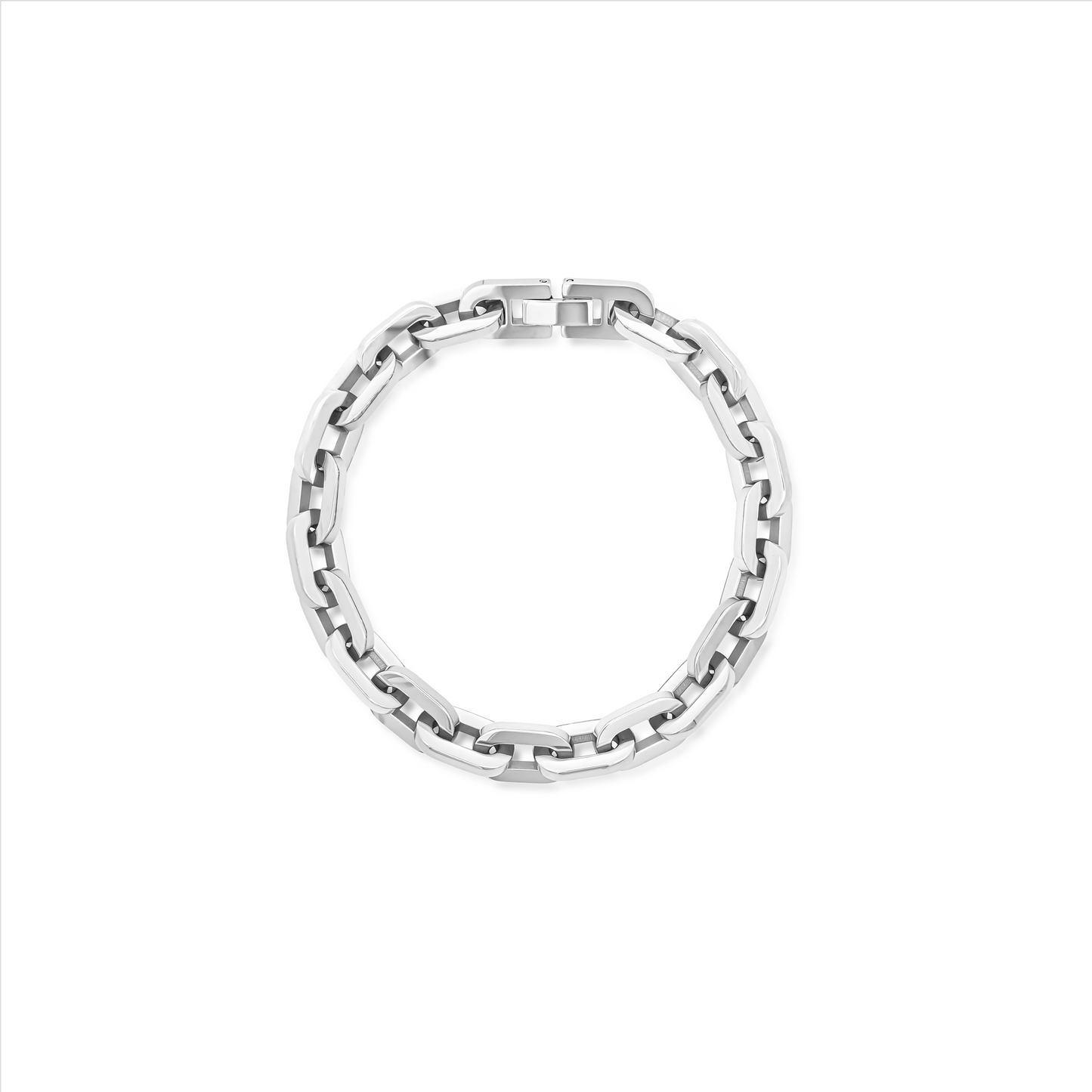 Clint Thick Bracelet In Sliver