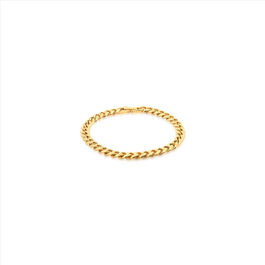 Cuban Thin Gold Bracelet