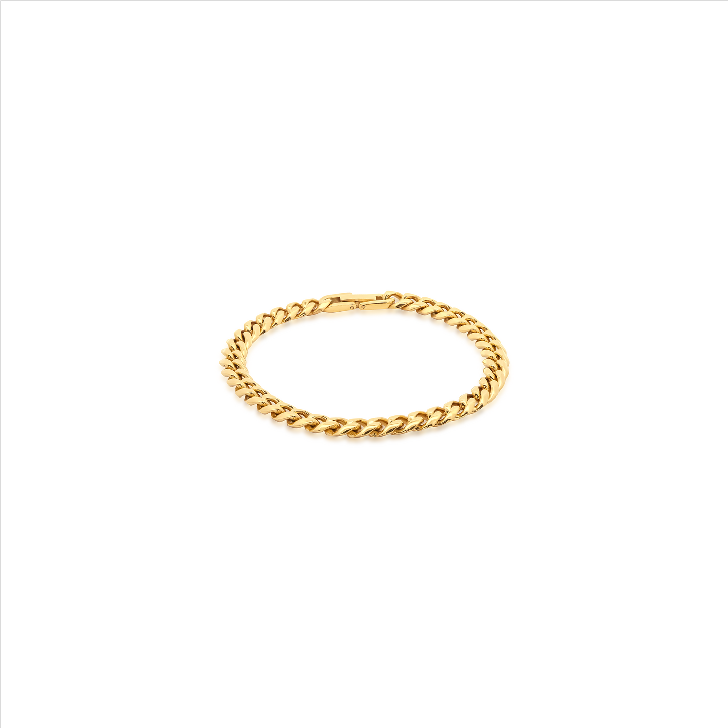 Cuban Thin Gold Bracelet