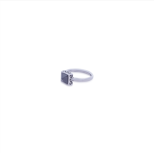 Cubic Onyx Ring