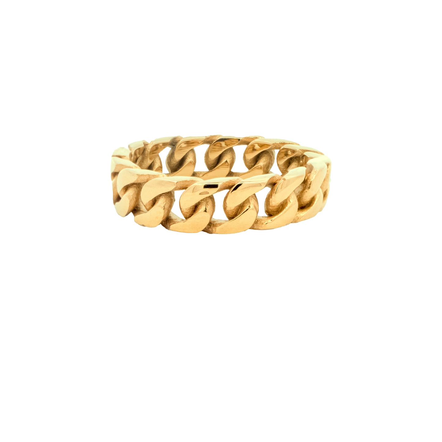 Curb Link Gold Ring