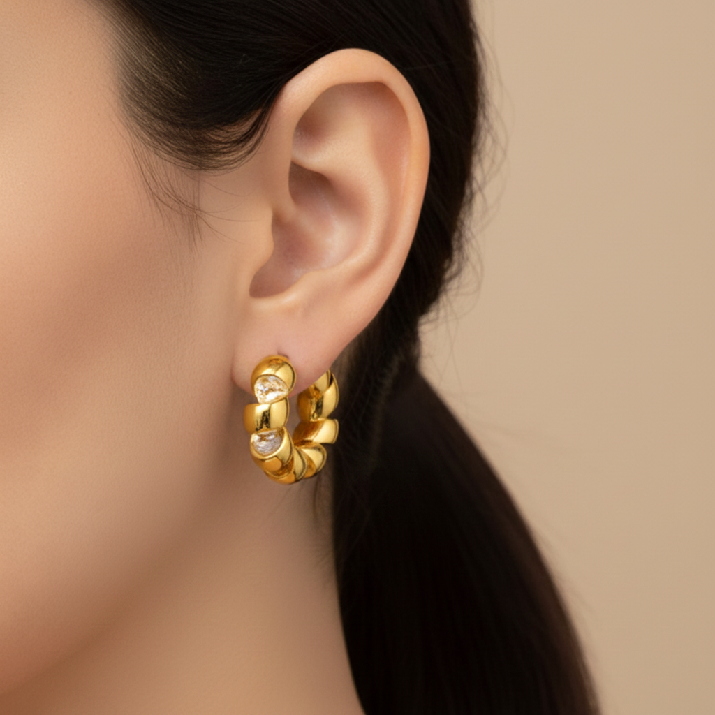 Coil Earrings Gold