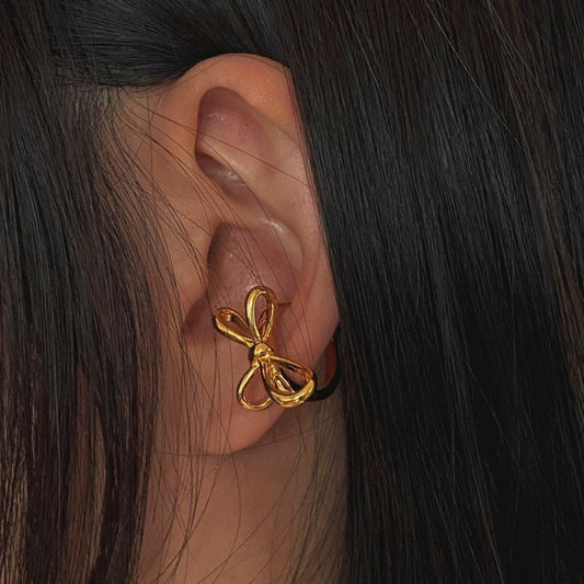 Laurel Dos earcuff in Silver