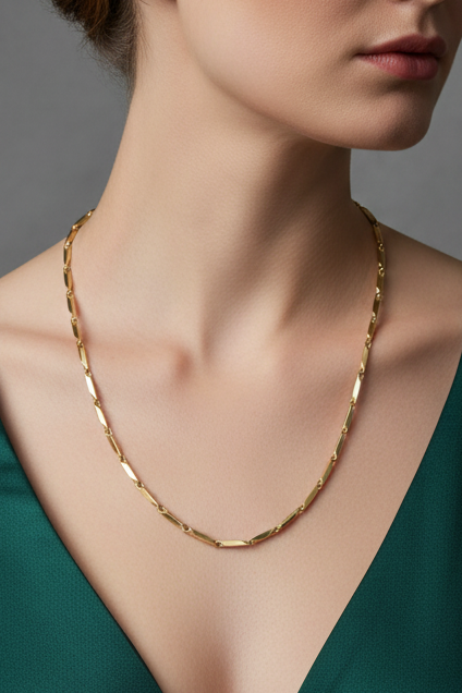 Bar Chain Gold