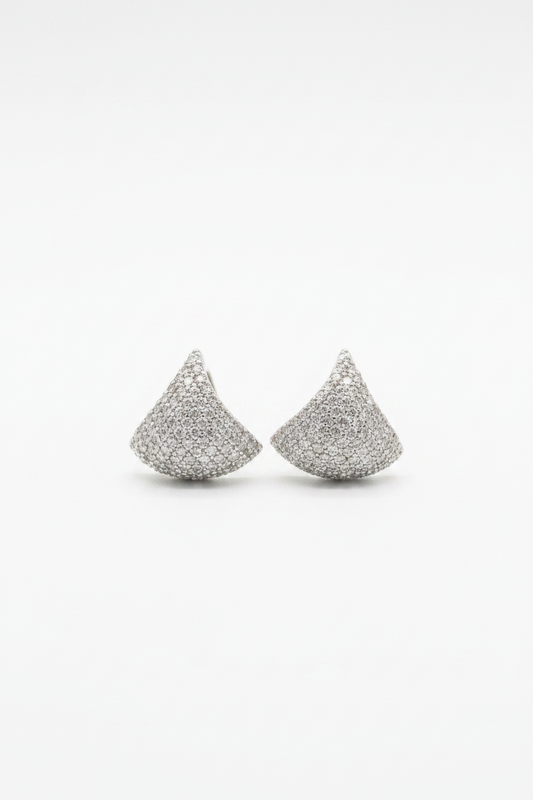 Bian Diamante Earrings Silver