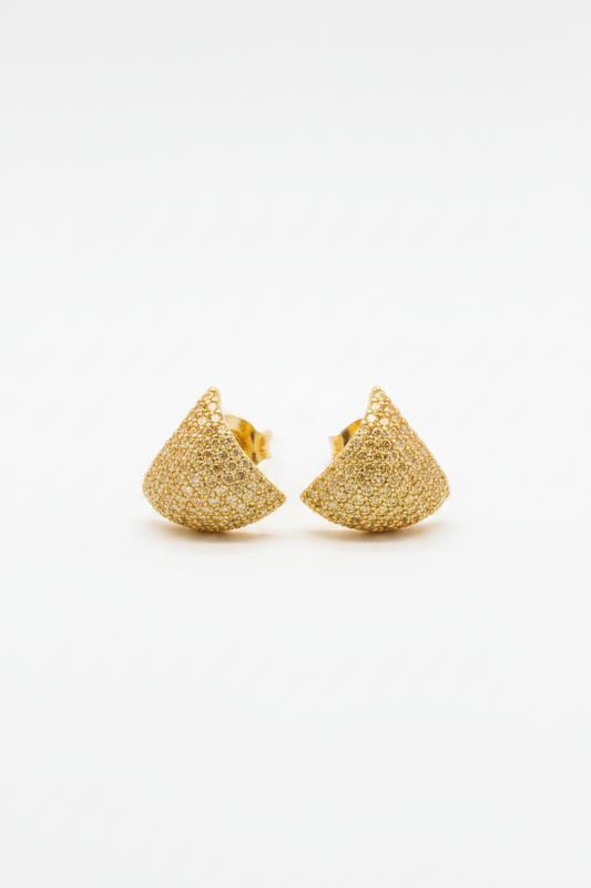 Bian Diamante Earrings Gold