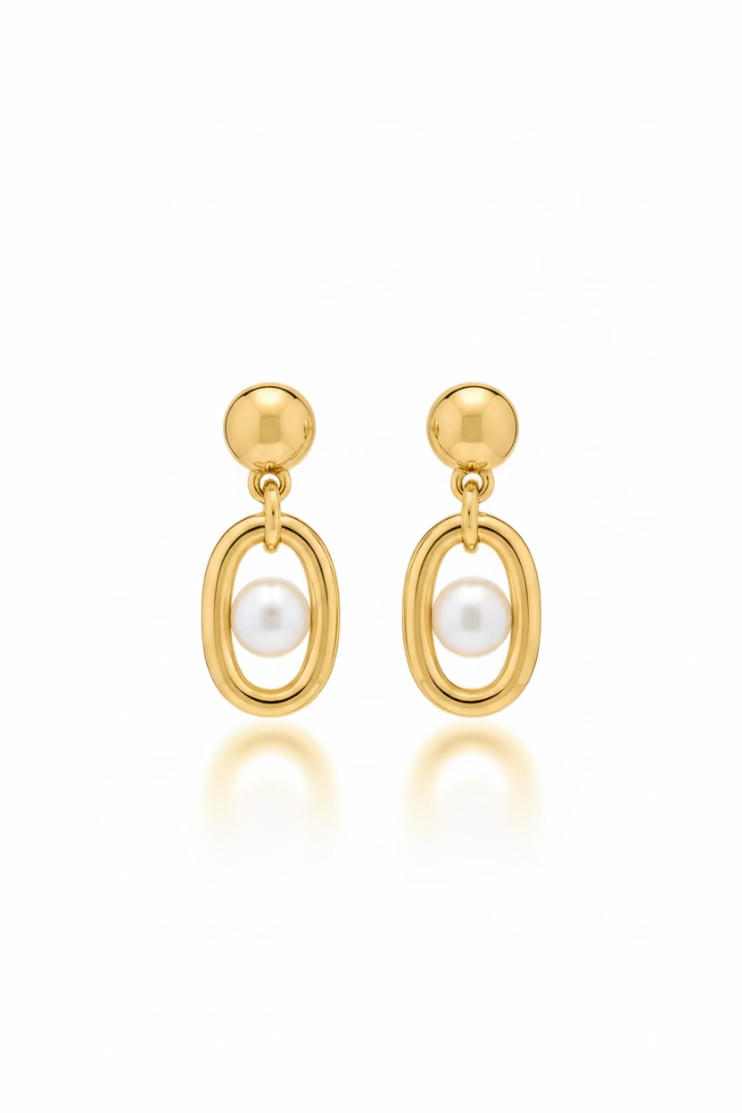 Pearyln Metal Earrings Silver