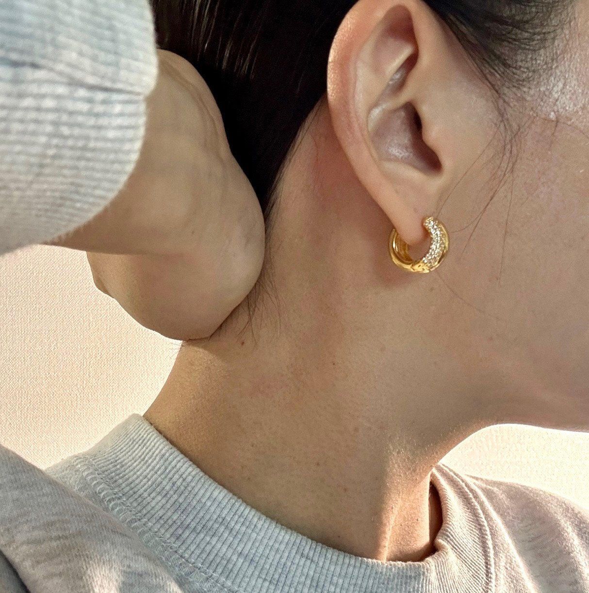 Prinsep earrings in Gold