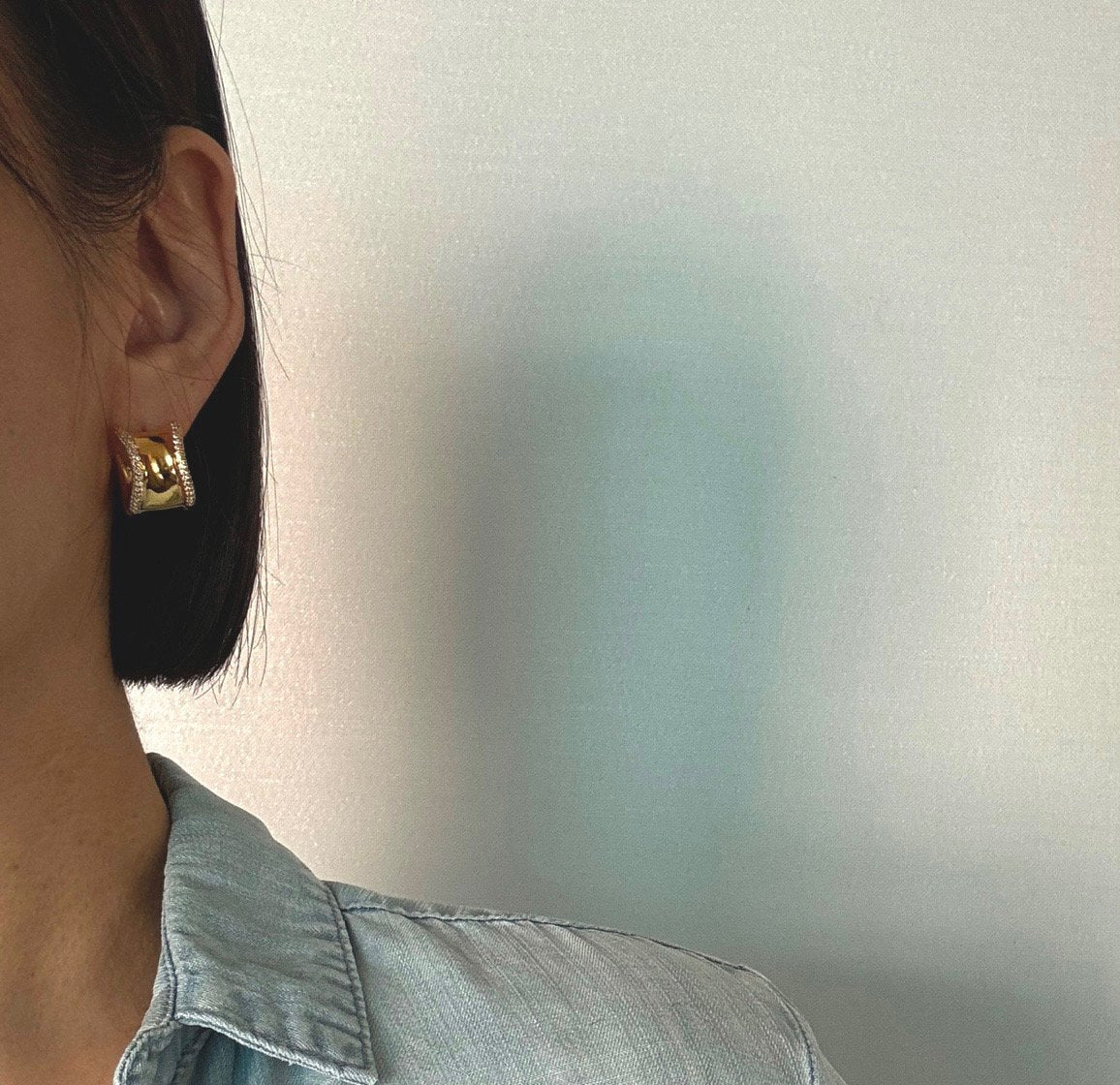 Throm earrings in Gold