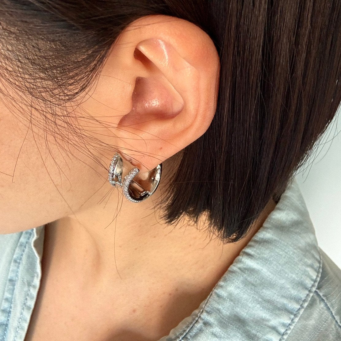 Throm earrings in Gold