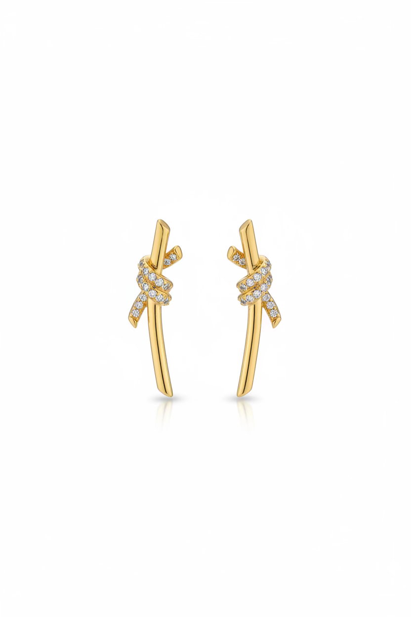 Santos earrings in silver