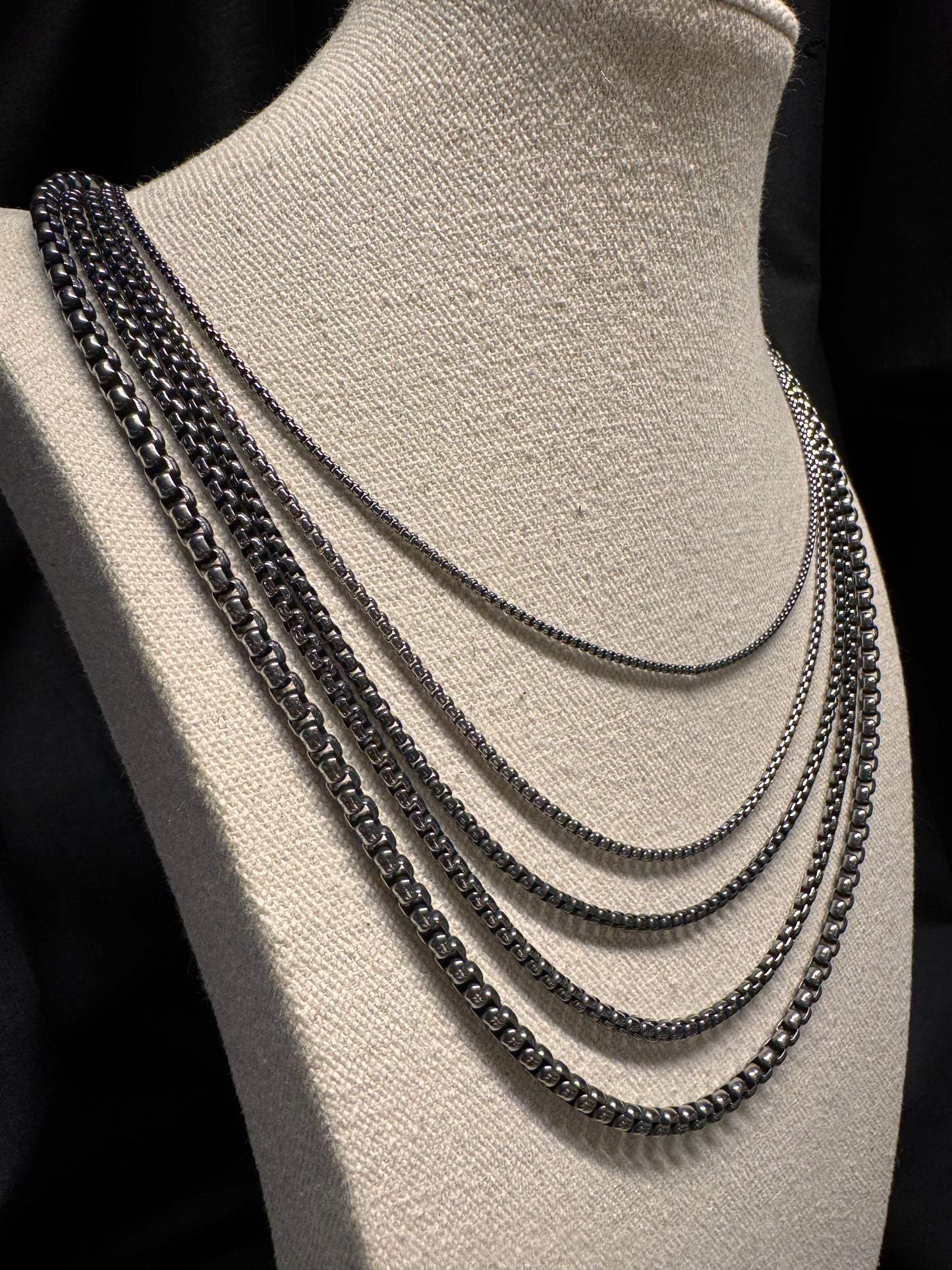 Venetian Chain Oxidised 4.5mm