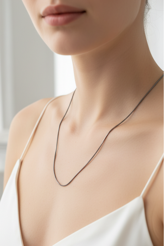 Venetian Chain Oxidised 1.5mm