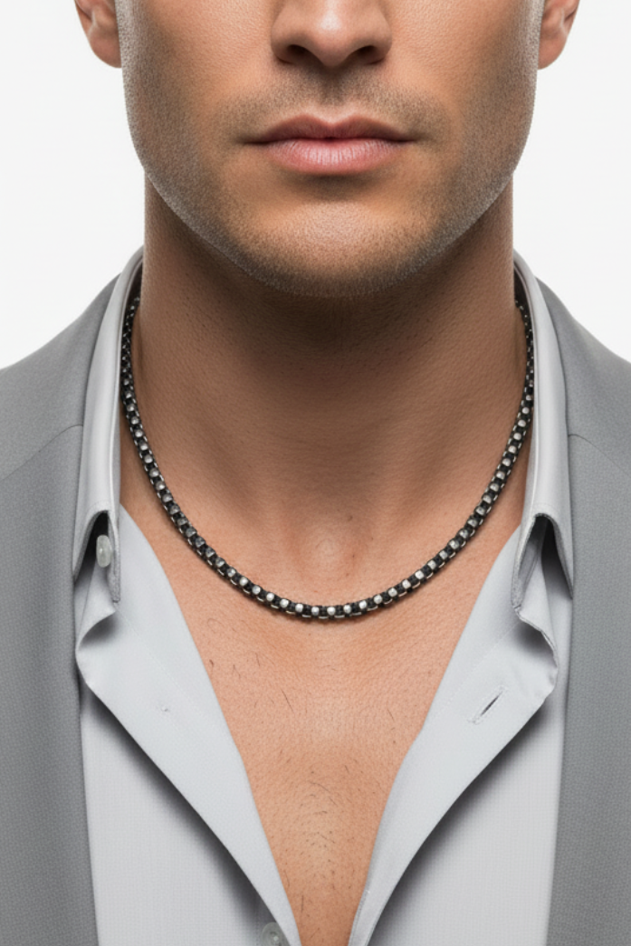 Venetian Chain Oxidised 4.5mm