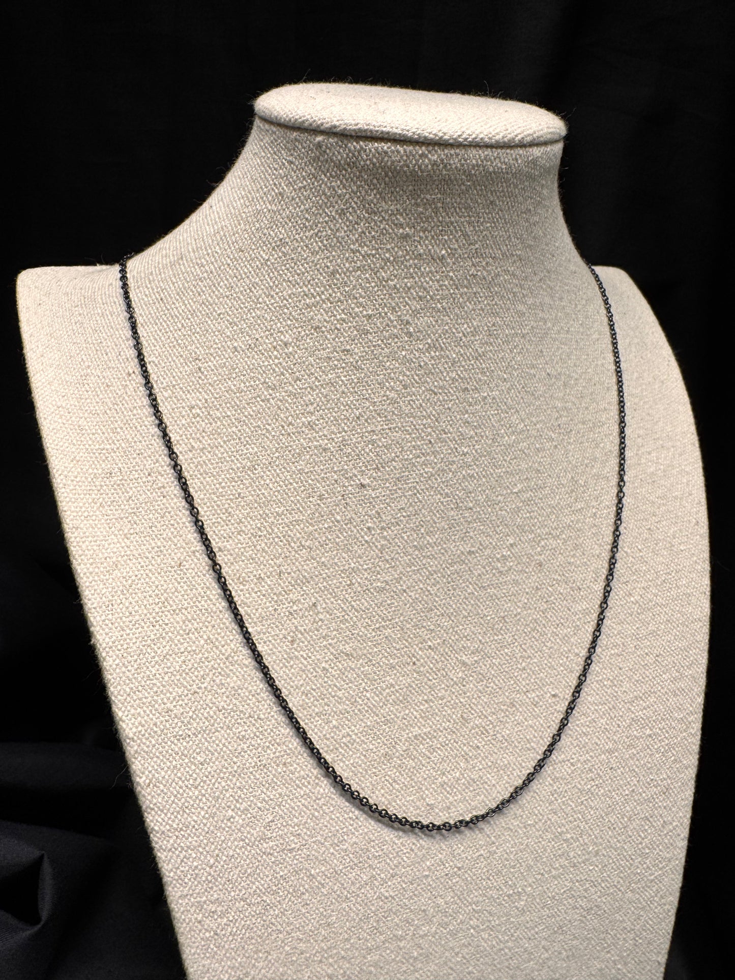 Cable Chain Thin Black
