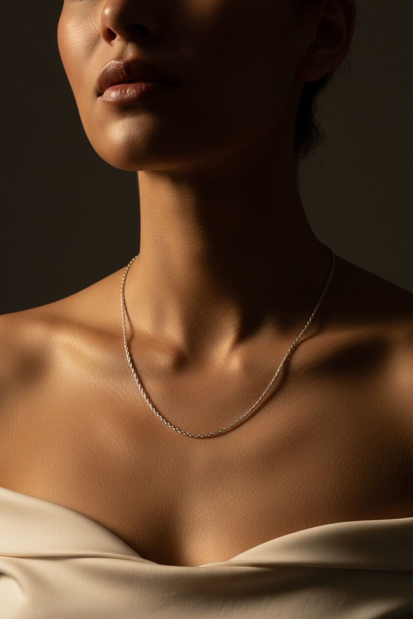 Cable Chain Thin Silver