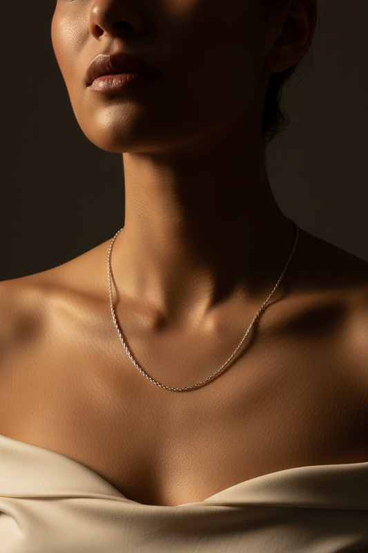 Cable Chain Thin Silver