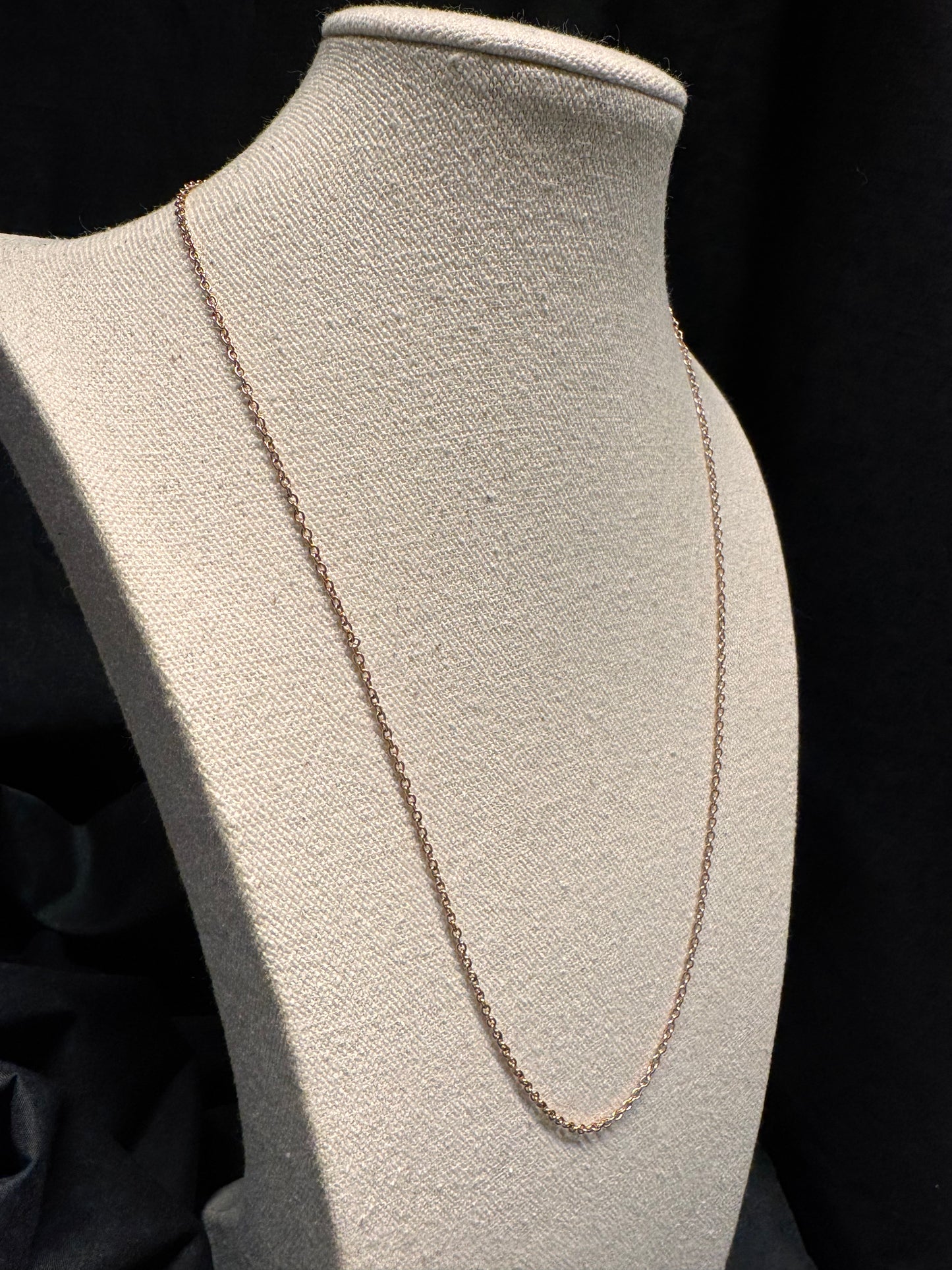 Cable Chain Thin Rose Gold