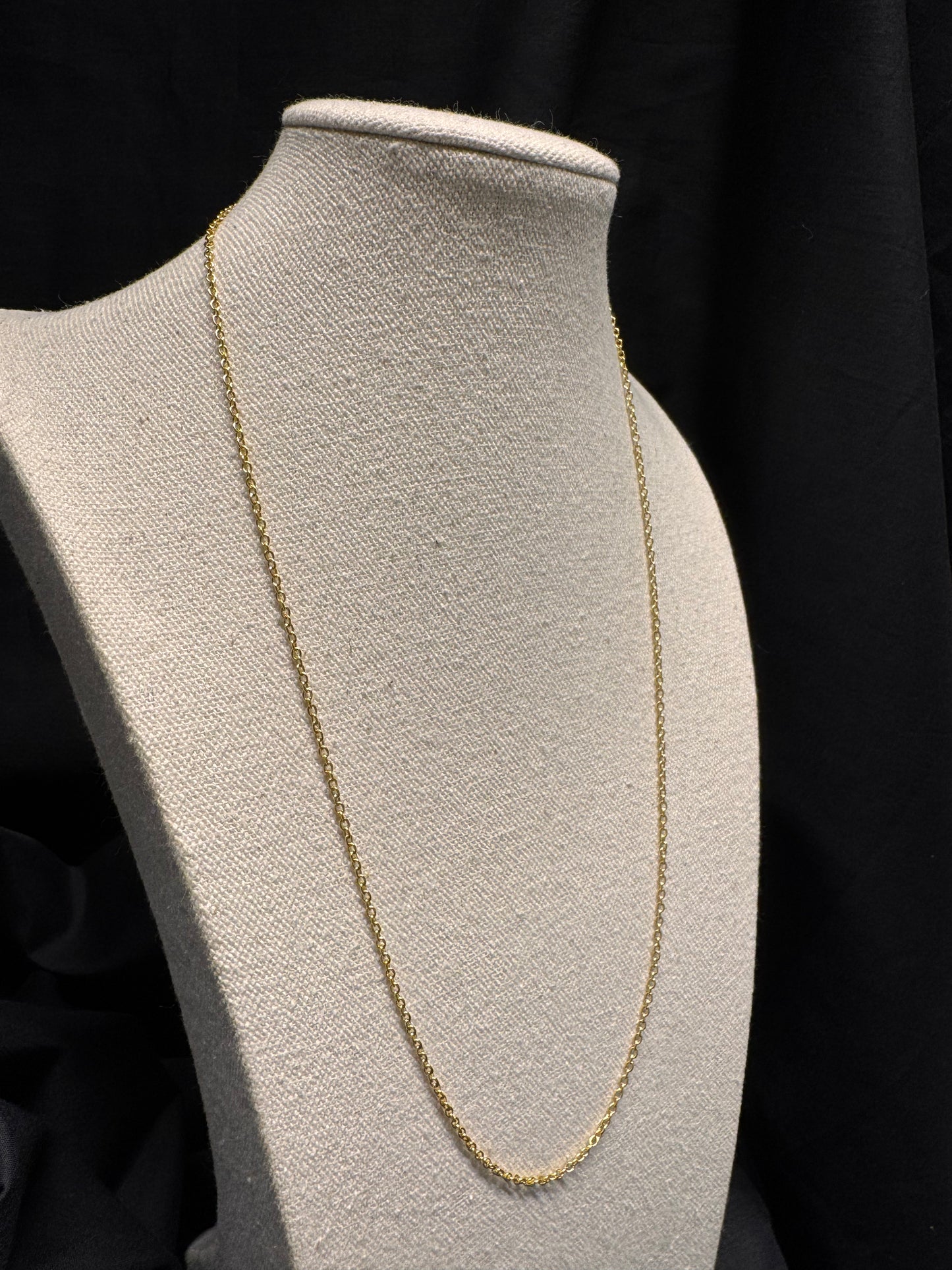 Cable Chain Thin Gold