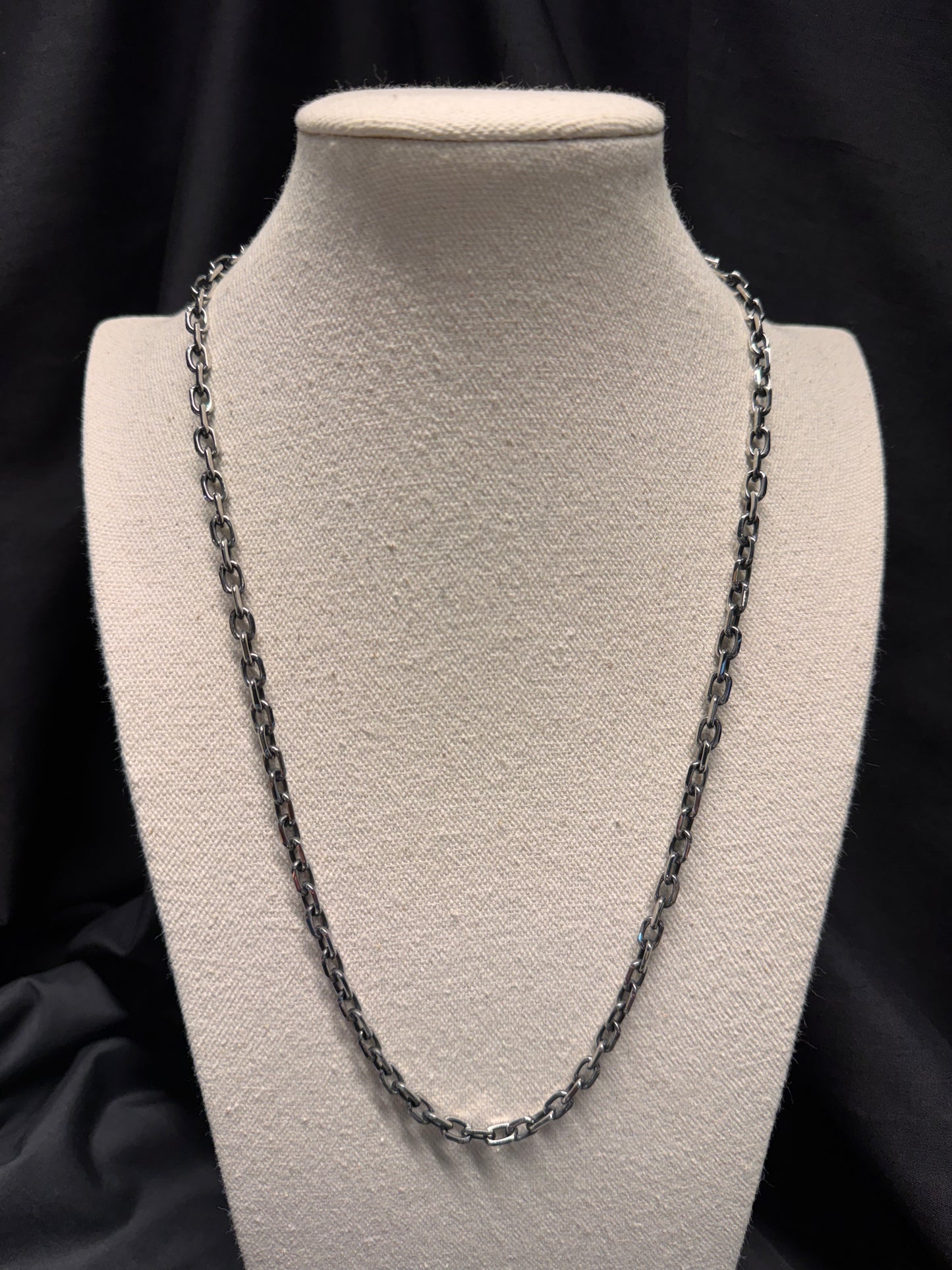 Cable Chain Thick Oxidised 4.0mm