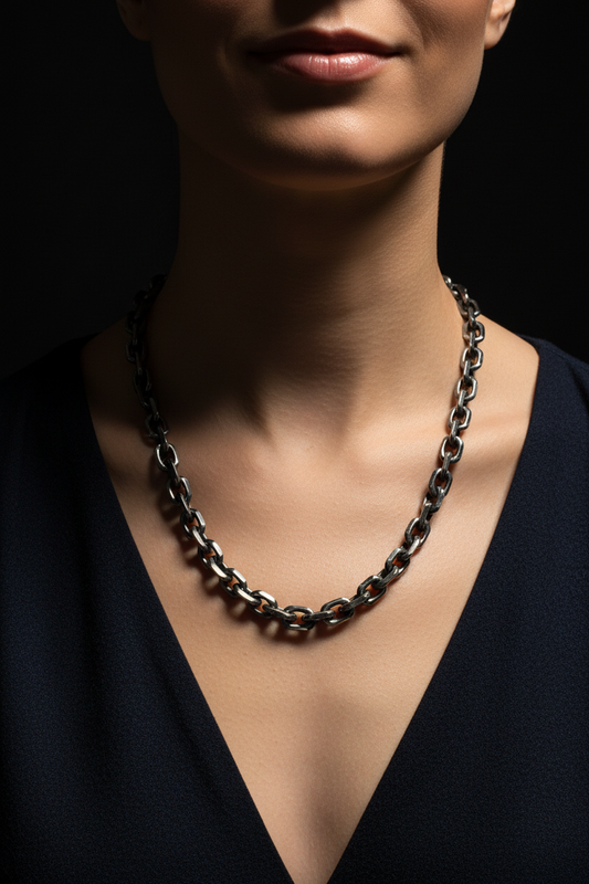 Cable Chain Thick Oxidised 8.0mm
