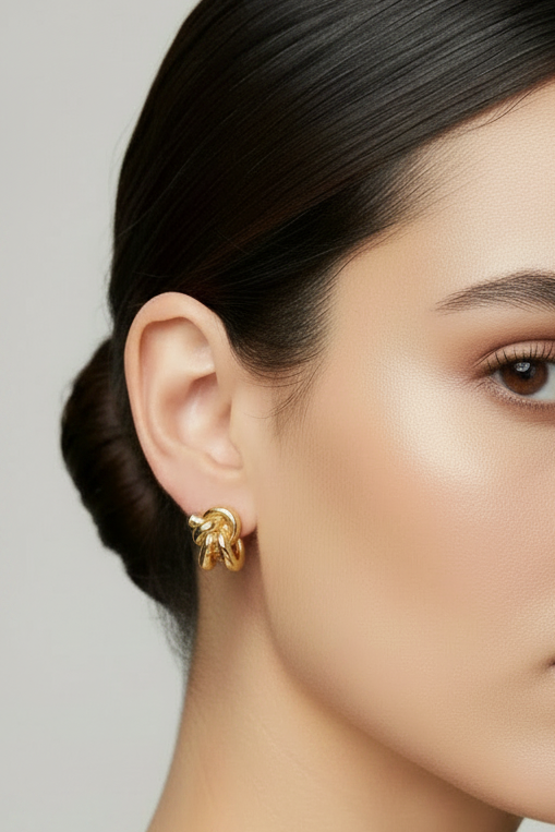 Geoduck Earrings Silver