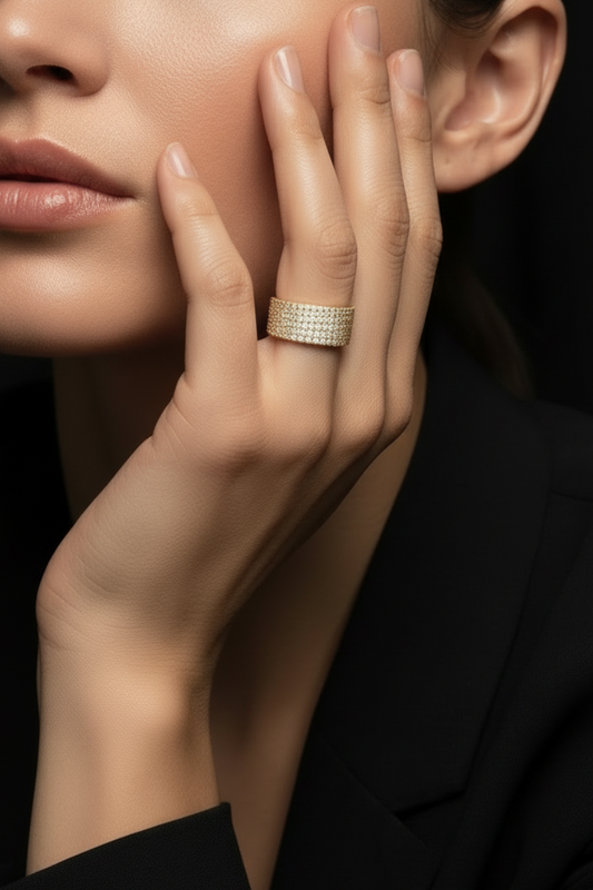 Tita Grande Diamante Ring Gold