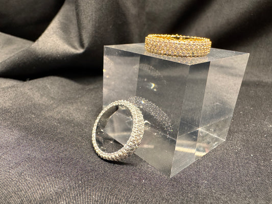 Tita Thin Diamante Ring Gold