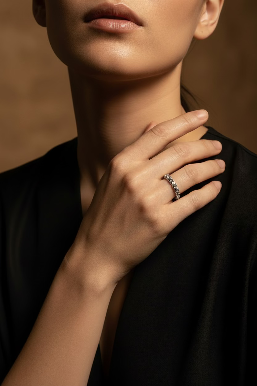 Emily Uno Ring in Silver