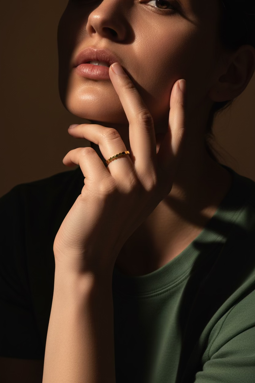 Wave Plain Ring In Gold