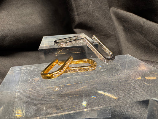 Aero Diamante Earrings in Gold