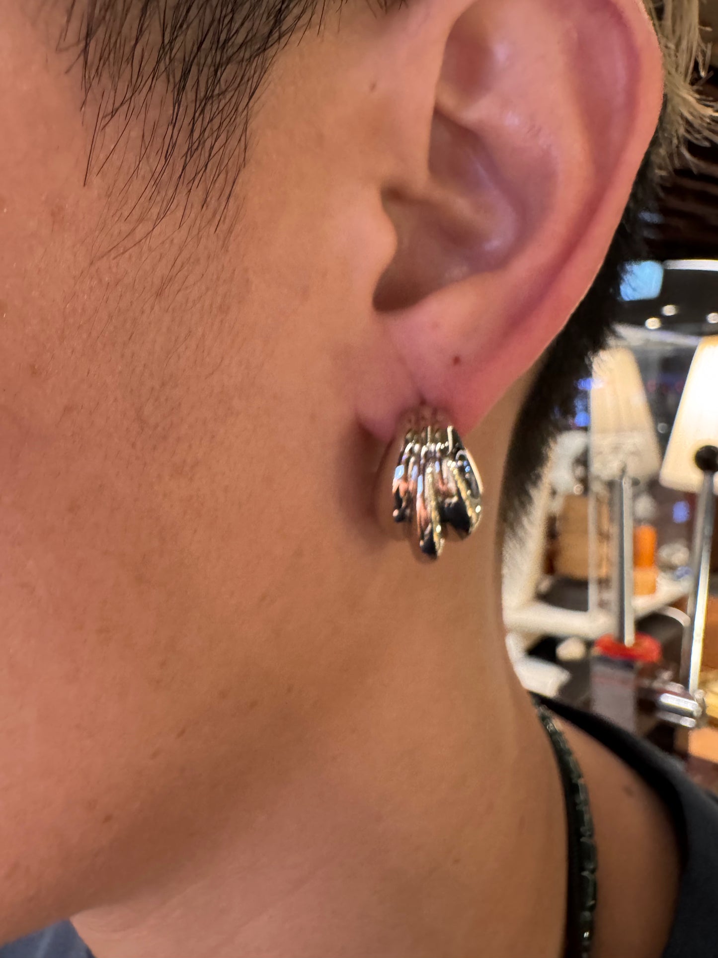 Carriage Earring in Silver