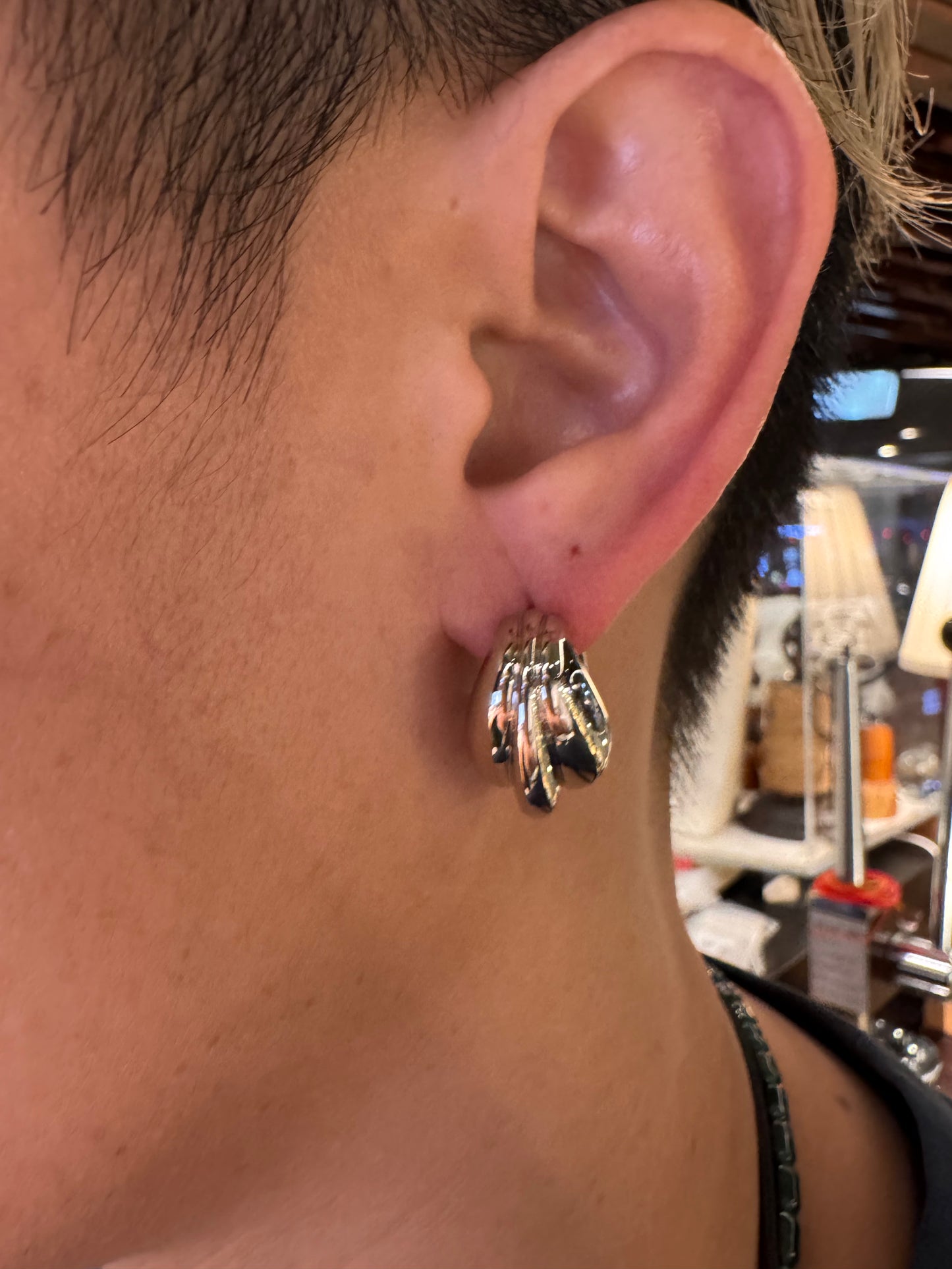 Carriage Earring in Gold