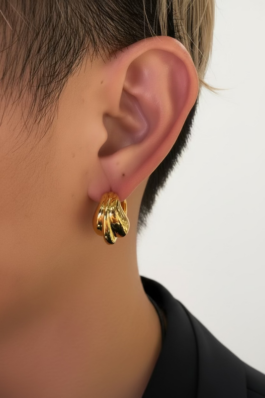 Carriage Earring in Gold