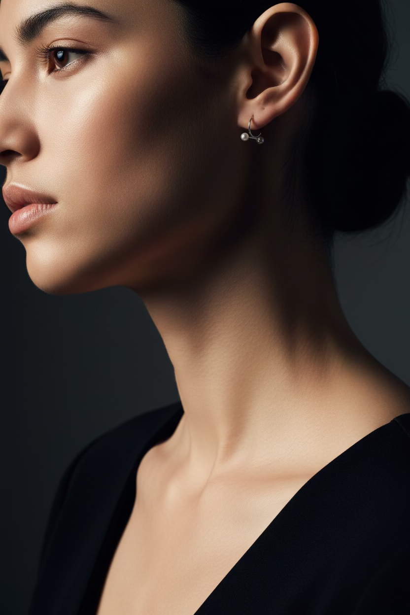 Sami Pearl Earrings in Gold