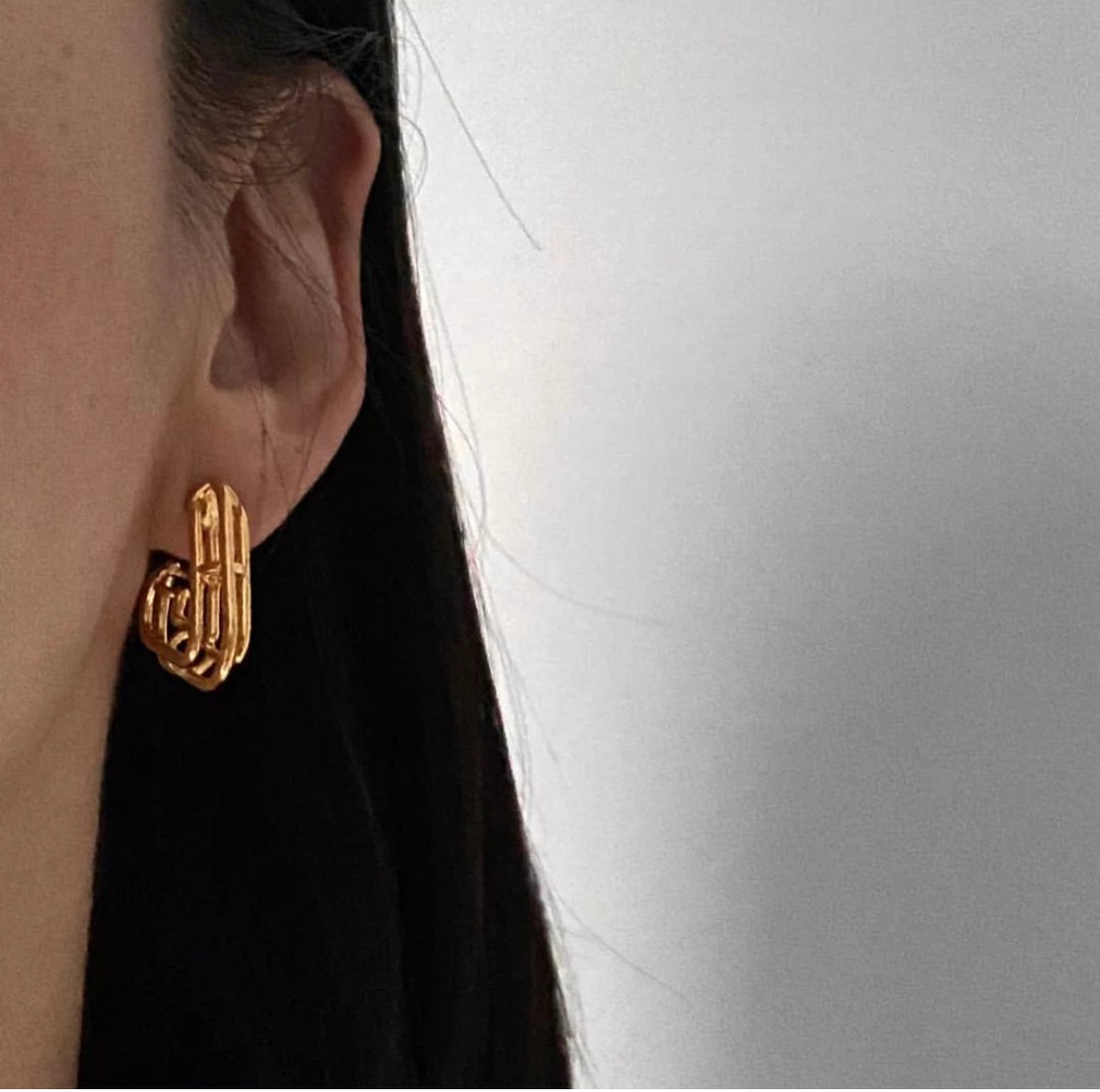 Alps Earrings in Gold