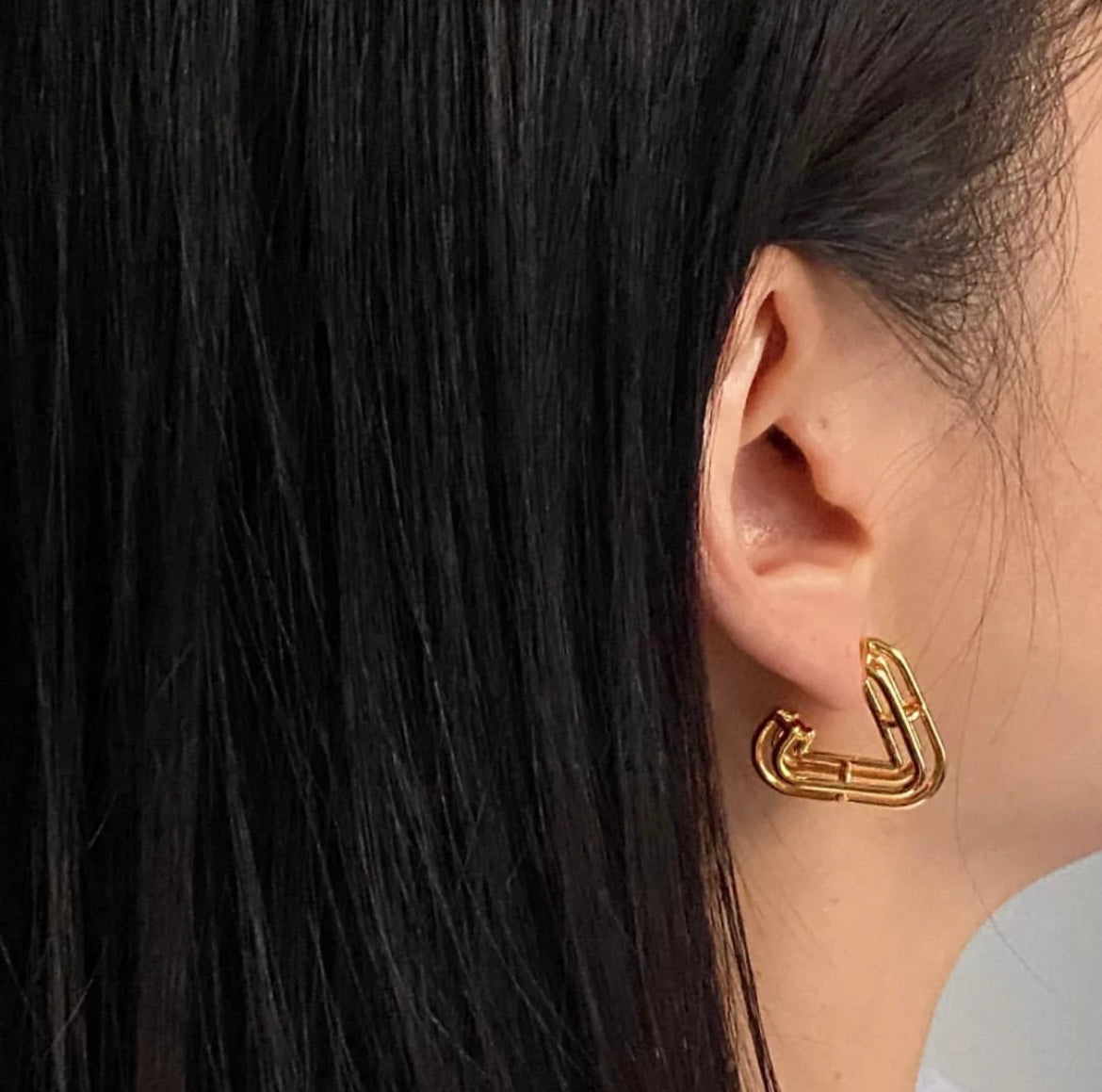 Alps Earrings in Gold