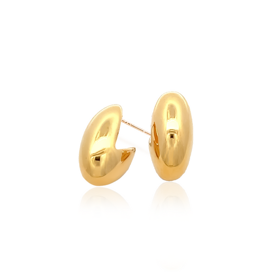 Nog Earrings in Gold