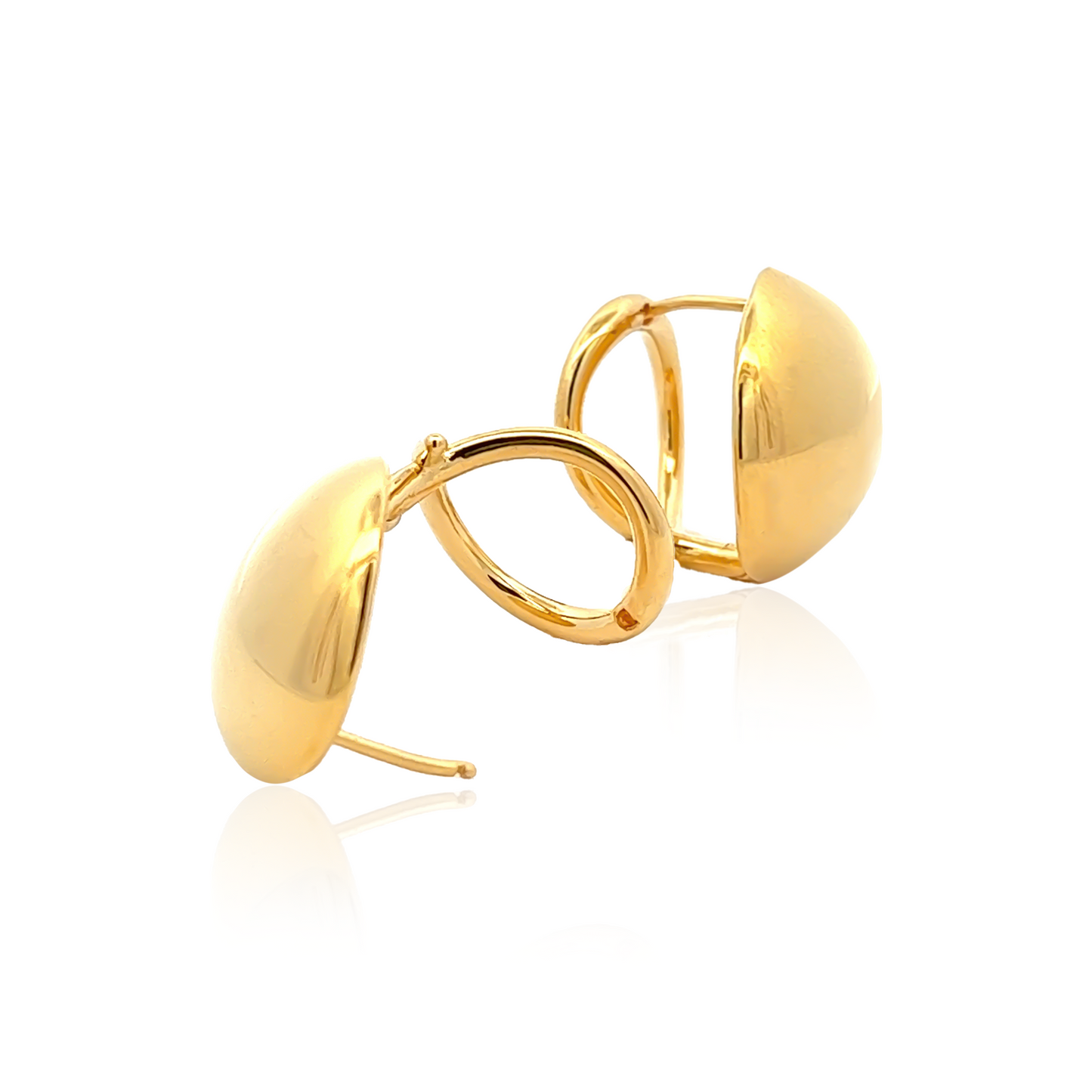 Omega Earrings in Gold