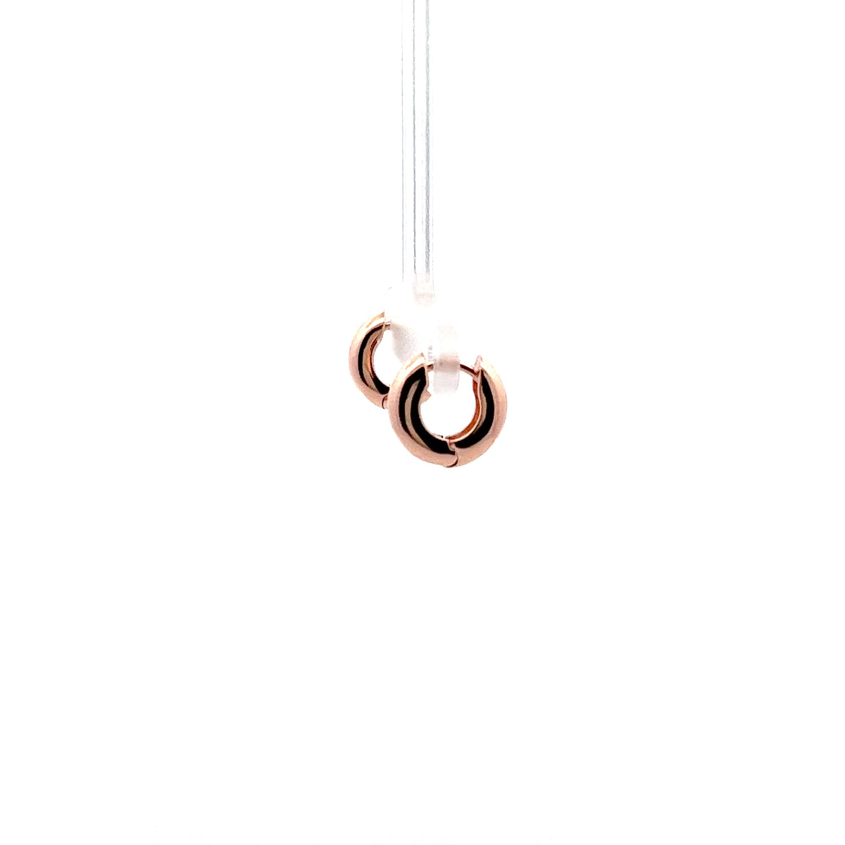 Grand Huggies Small Earrings In Rose Gold
