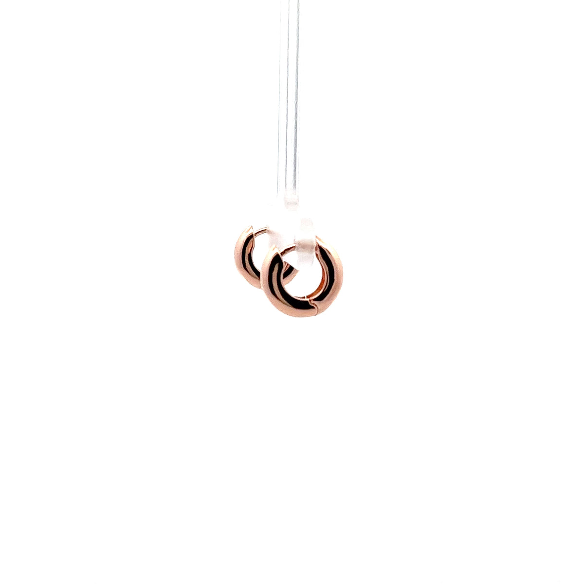 Grand Huggies Small Earrings In Rose Gold