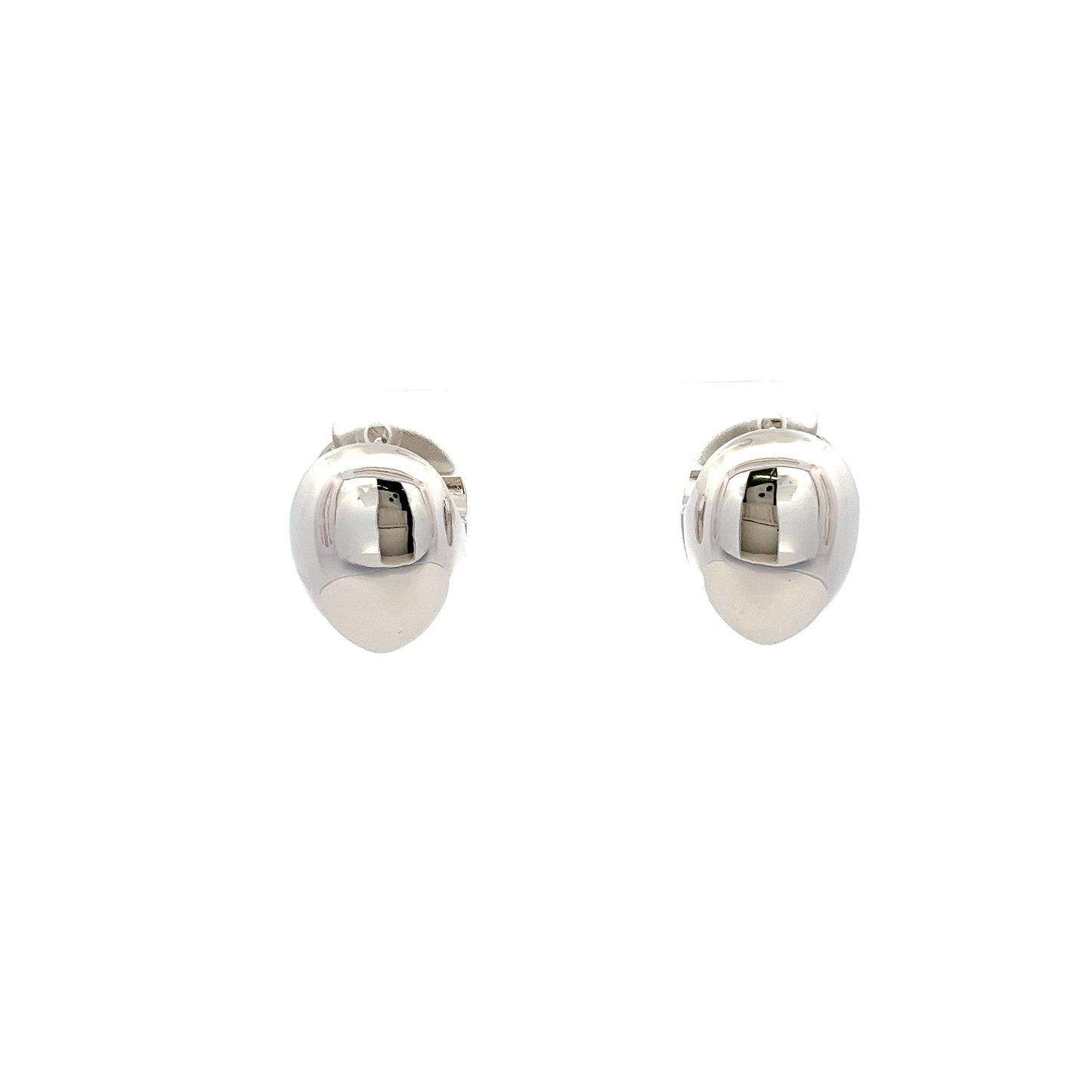 AM Earrings In Sliver