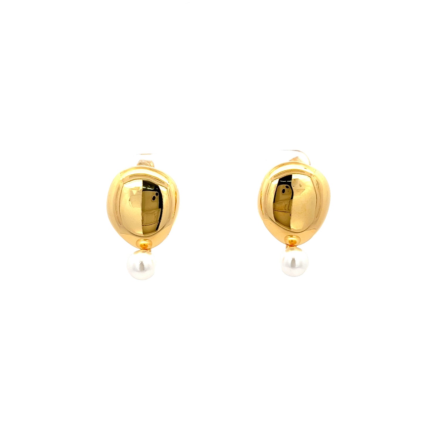 Dew Pearl Earrings In Gold