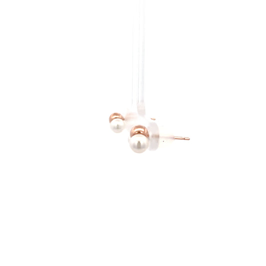 Pixy Pearl Earring In Rose Gold