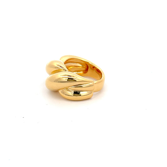 Pleated Ring In Gold