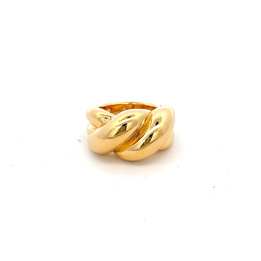 Pleated Ring In Gold