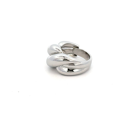 Pleated Ring In Sliver