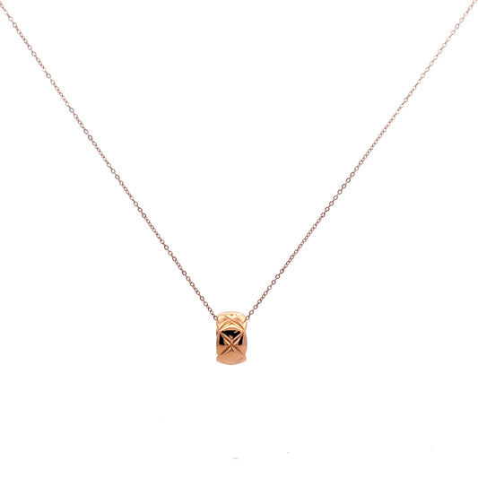 EM Necklace In Rose Gold